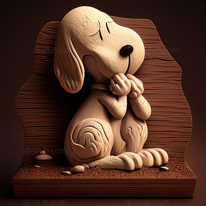 3D model  Snoopy FROM PinatsPeanuts (STL)